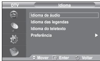 SAMSUNG PS50A557 - Idioma de audio / Idioma das legends / Idioma do teletexto - 1