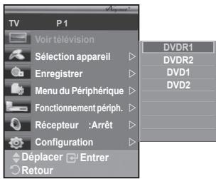 SAMSUNG PS50A557 - Recherche d'appareils anynet+ et basculement entre des appareils - 1