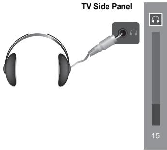 SAMSUNG PS50A557 - Anschlieben von Kopfhörern (separatehältlich) - 1