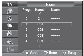 SAMSUNG PS50A557 - Kanalen een naam geben - 2
