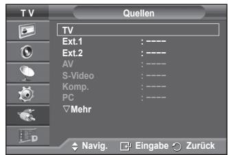 SAMSUNG PS50A557 - Anzeigen externer Signalquellen - 2