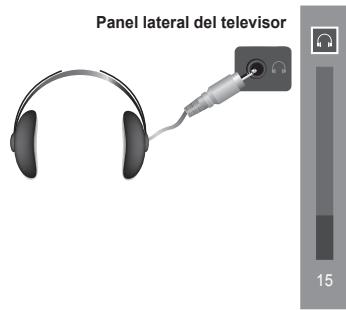 SAMSUNG PS50A557 - Conexión de los auriculares (se venden por分开) - 1
