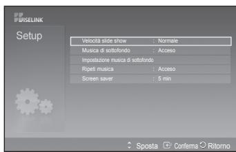 SAMSUNG PS50A557 - Uso del menu Impostazione - 2