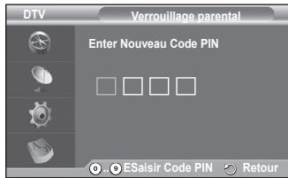 SAMSUNG PS50A557 - Modifier PIN / verrouillage parental - 5
