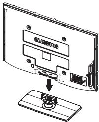 SAMSUNG PS50A557 - Montieren des Standfußes (modellabhängig) - 1