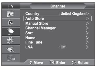 SAMSUNG PS50A557 - Storing Channels Automatically - 2