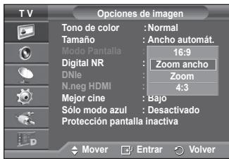 SAMSUNG PS50A557 - Cambio de posicón y de tamañó de la pantalla mediante la función de ampliación - 1