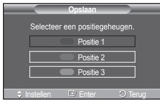 SAMSUNG PS50A557 - De positie opslaan - 4