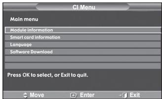 SAMSUNG PS50A557 - CI Menu - 2