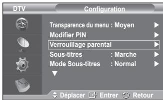 SAMSUNG PS50A557 - Modifier PIN / verrouillage parental - 3