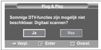 SAMSUNG PS50A557 - Wanseer de tv voor het eerst worden ingeschakeld, worden enkele basisinstallingen automatisch achtereenvolgens uitgevoerd. De volgende instelleningen zijn beschikkaar. - 6