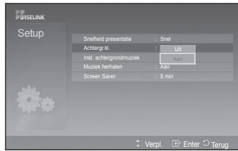 SAMSUNG PS50A557 - Installingen achtergrundmuziek: - 4