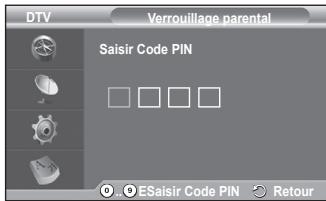 SAMSUNG PS50A557 - Modifier PIN / verrouillage parental - 4