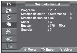 SAMSUNG PS50A557 - Modo de canal - 2