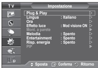 SAMSUNG PS50A557 - Tabella delle impostazioni PIP - 1