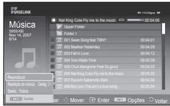 SAMSUNG PS50A557 - Utilizar o Menu de Opções - 2