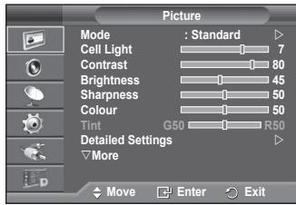 SAMSUNG PS50A557 - Ogled menijev - 1