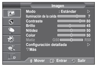 SAMSUNG PS50A557 - Visualización de los menus - 1