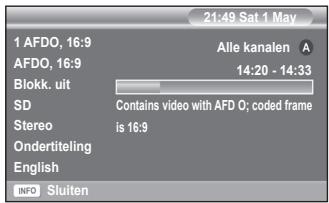 SAMSUNG PS50A557 - Programma-informatie weergeven - 1