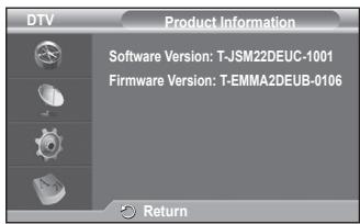 SAMSUNG PS50A557 - Standby Mode Upgrade:On/Off - 3