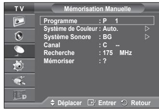 SAMSUNG PS50A557 - Mémorisation automatique des canaux - 5