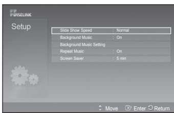 SAMSUNG PS50A557 - Uporaba menija Setup (Nastavitev) - 2