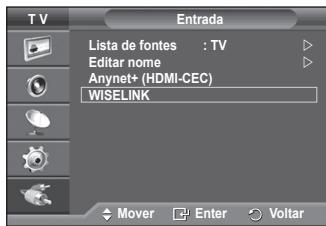 SAMSUNG PS50A557 - Utilizar o menu WISELINK - 1