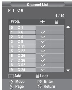 SAMSUNG PS50A557 - Channel mode - 5