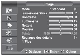 SAMSUNG PS50A557 - Affichage des menus - 1
