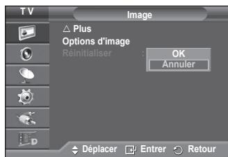 SAMSUNG PS50A557 - Réinitialisation des paramètres d'image à leur valeur par défaut - 1