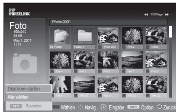 SAMSUNG PS50A557 - Anzeigen von Diashows - 1
