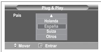 SAMSUNG PS50A557 - Cuando el televisor se enciende por prima vez, algunos values se estacelen de forma automatica y correlativa: Estan disponible los ajustes siguientes. - 5