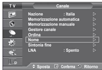 SAMSUNG PS50A557 - Denominazione dei canali - 1