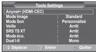 SAMSUNG PS50A557 - Utilisation du bouton TOOLS. - 1