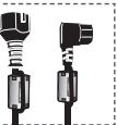SAMSUNG PS50A557 - Ferrite Core (Power Cord, S-Video, Component) - 1