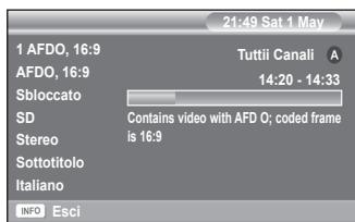 SAMSUNG PS50A557 - Visualizzazione di informazioni sul programma - 1