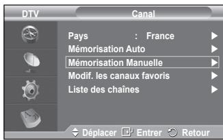 SAMSUNG PS50A557 - Mémorisation manuelle - 5
