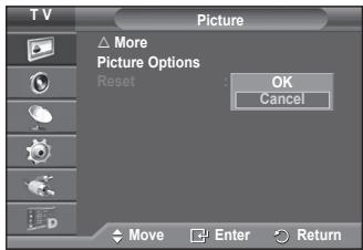SAMSUNG PS50A557 - You can set detailed picture settings. - 1