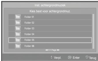 SAMSUNG PS50A557 - Installingen achtergrundmuziek: - 5