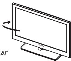 SAMSUNG PS50A557 - Utilisation de la base-support - 1