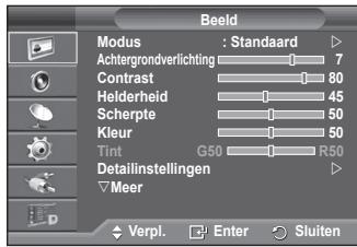 SAMSUNG PS50A557 - Weergave van de menu's - 1
