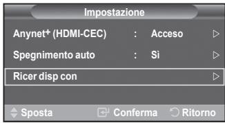 SAMSUNG PS50A557 - Scansione e passaggio da un dispositivo Anynet+ all'alto - 2