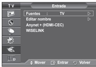 SAMSUNG PS50A557 - Visualización de las fuentes de senales externas - 1