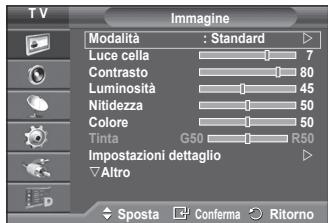 SAMSUNG PS50A557 - É possible configurare le impostazioni dettagliate dell'imagine. - 1