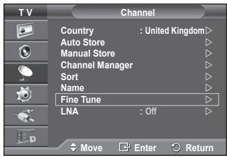SAMSUNG PS50A557 - Fine Tuning Channel Reception - 1