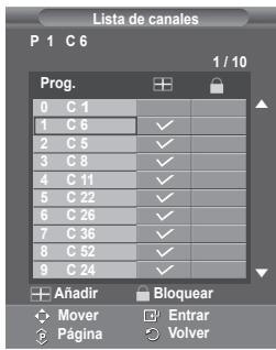 SAMSUNG PS50A557 - Bloqueo de canales - 3