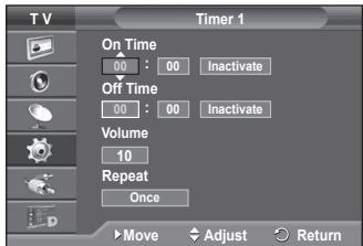 SAMSUNG PS50A557 - Timer 1 / Timer 2 / Timer 3 - 4