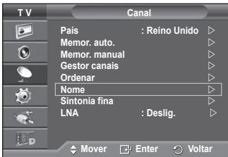 SAMSUNG PS50A557 - Atribuir nomes a canais - 1