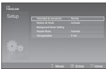 SAMSUNG PS50A557 - El menu de configuración muestra al usuario la configuración del menu WISELINK. - 2