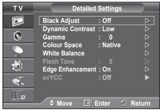 SAMSUNG PS50A557 - Customizing the Picture Settings - 3